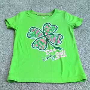 Vibrant Green Clover Short Sleeve Tee